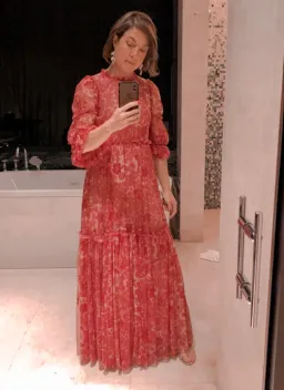 Needle and Thread Anya Embellished Gown Red Size 8 for rent on The Volte - image 1