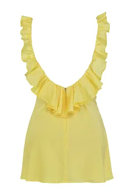 House of CB Tink Buttercup Mini Dress Yellow Size S / Au 8 for rent on The Volte - image 11