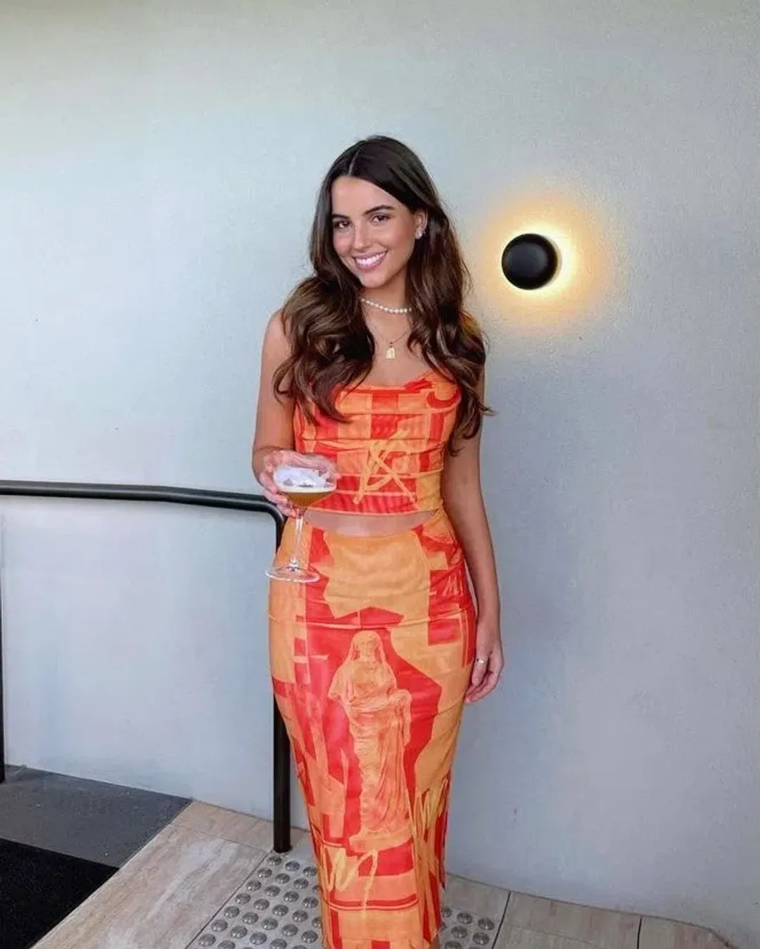 Miaou Imogene Corset and Moni Skirt Set Orange Size M / Au 10 for rent on The Volte - main image