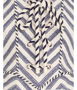 Zimmermann High Tide Laced Midi Dress Stripe Size 0 / Au 8 for rent on The Volte - image 3