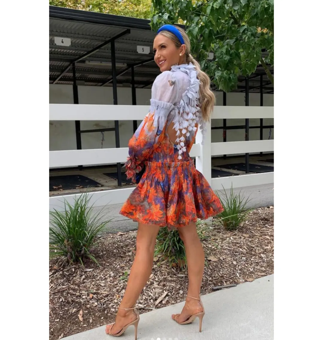 Zimmermann Botanica Mini Dress Multi Floral Size 2 / AU 12  for rent on The Volte - main image