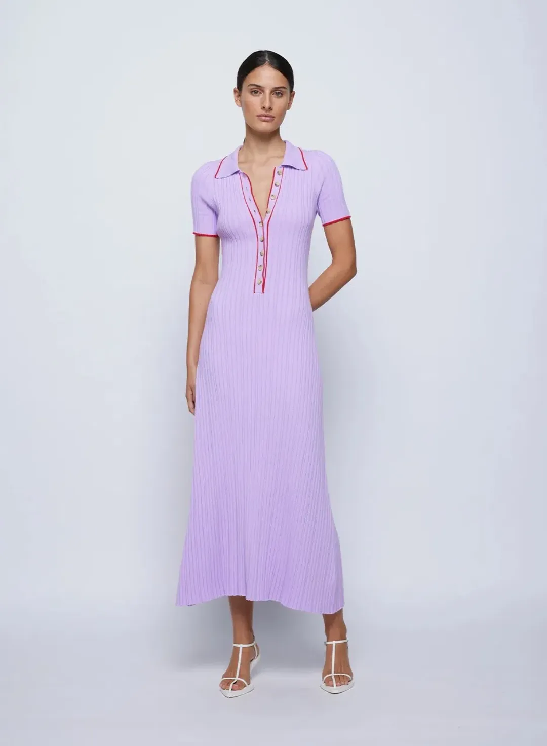 Anna Quan Laurel Penelope Midi Lilac Orchid Dress Size AU 8 for rent on The Volte - main image