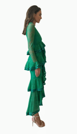 Nicola Finetti Maia Green Dress Sz 10 for rent on The Volte - image 5