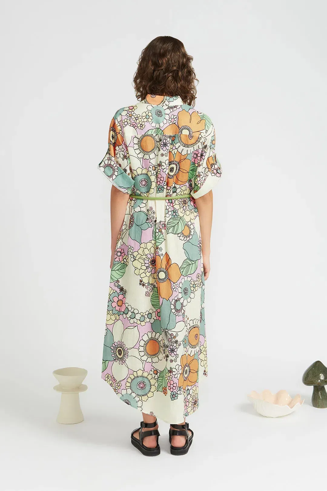 Alemais Farrah Shirtdress Cream Size AU 12 for rent on The Volte - main image