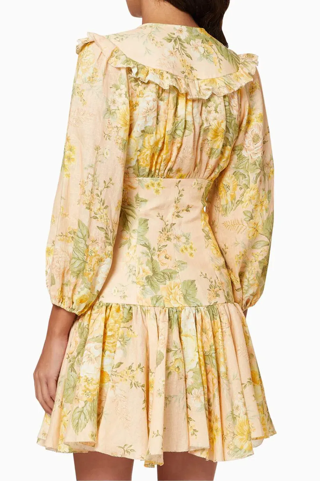 Zimmermann's Amelie Corset Dress Peach 1 / AU 8 for rent on The Volte - main image