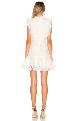 Zimmermann Wayfarer Panelled Flutter White Dress Size 1 / AU 10 for rent on The Volte - image 2