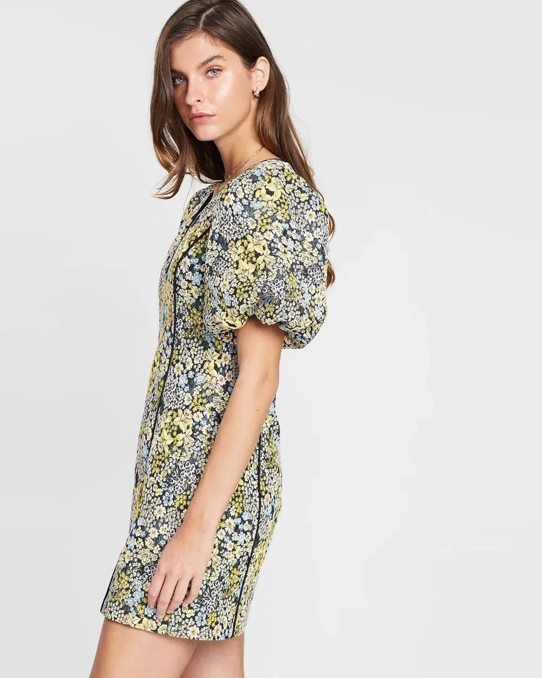 Elliatt Cuore Mini Dress Floral Size M  for rent on The Volte - main image