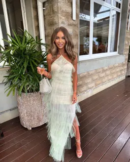 The Bar Henri Gown Pistachio Green Size 8 for rent on The Volte - image 1