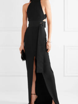 Solace London Piper Black Dress size 12 for rent on The Volte - image 4