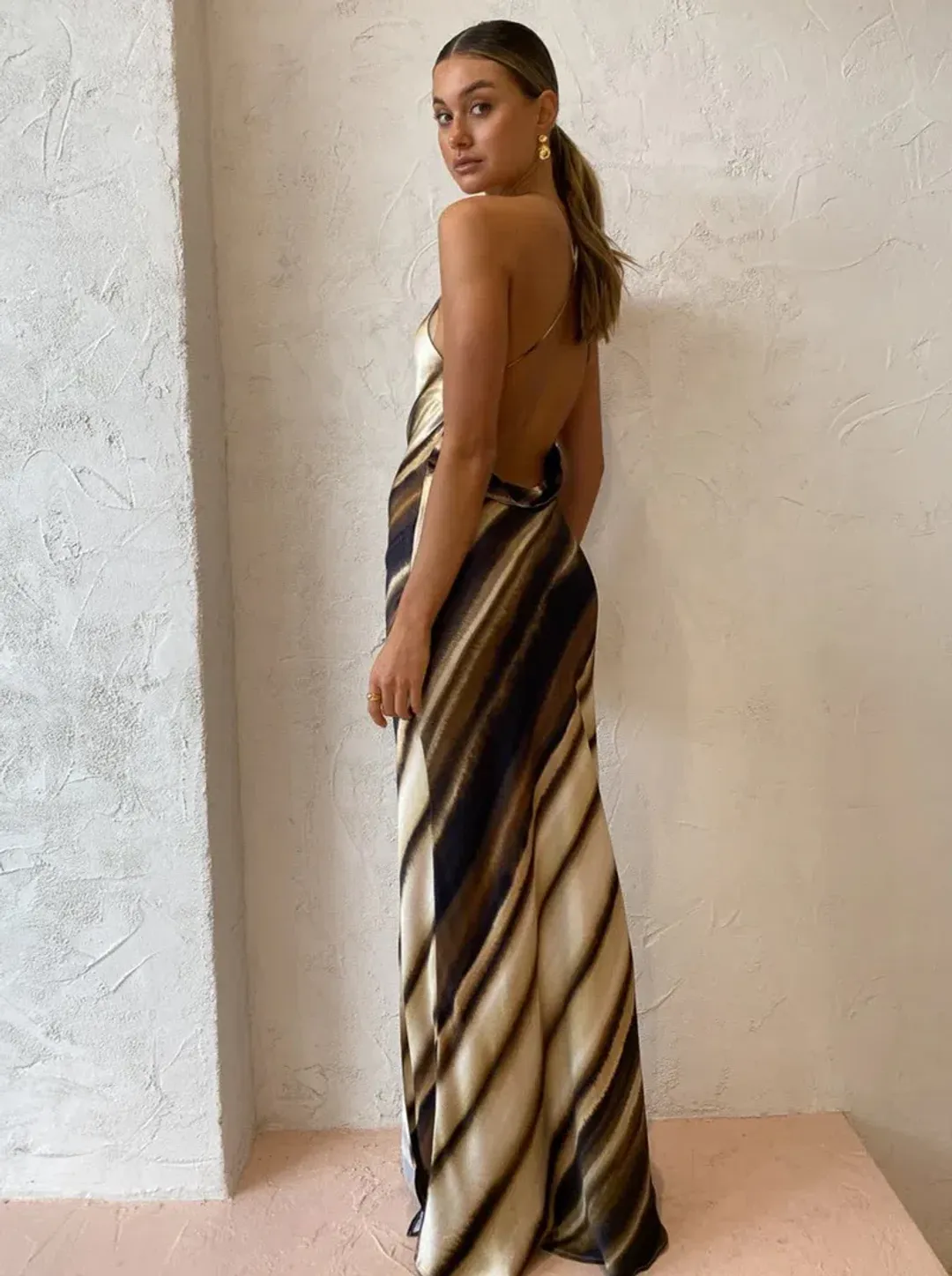 Bec & Bridge Watercolour Gown Print Size 10 for rent on The Volte - main image