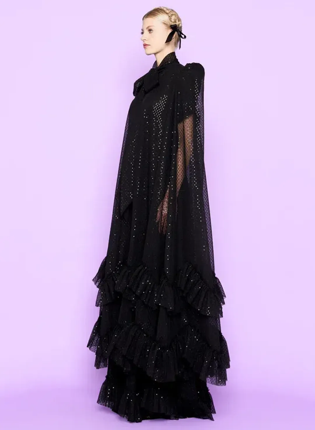 The Vampire's Wife Skyrocket Cape Black Size 10 for rent on The Volte - main image