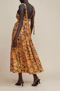 Acler Astoria maxi dress Orange Size 8 for rent on The Volte - image 2