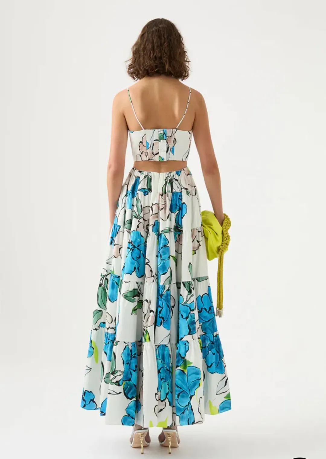 Aje Botanical Tiered Maxi Dress Floral Size 10 for rent on The Volte - main image