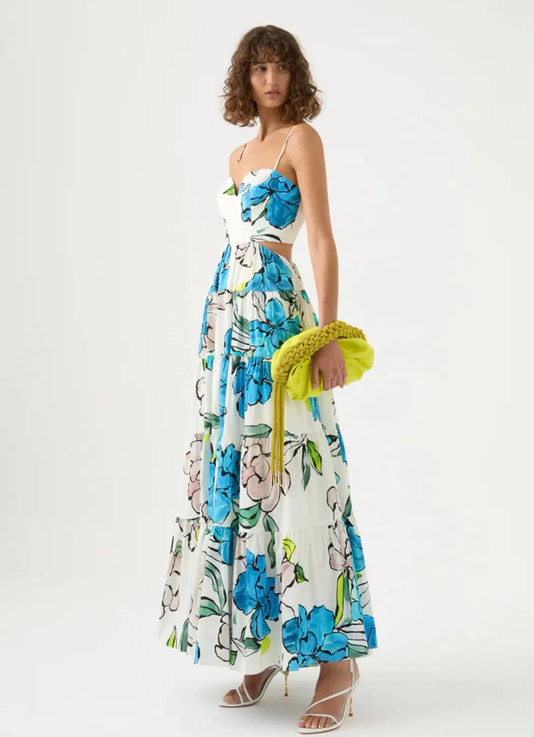 Aje Botanical Tiered Maxi Dress Floral Size 10 for rent on The Volte - main image