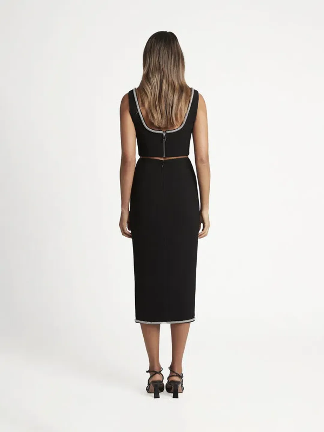 Sheike Emporium Top and Skirt Set Black Size 6 for rent on The Volte - main image