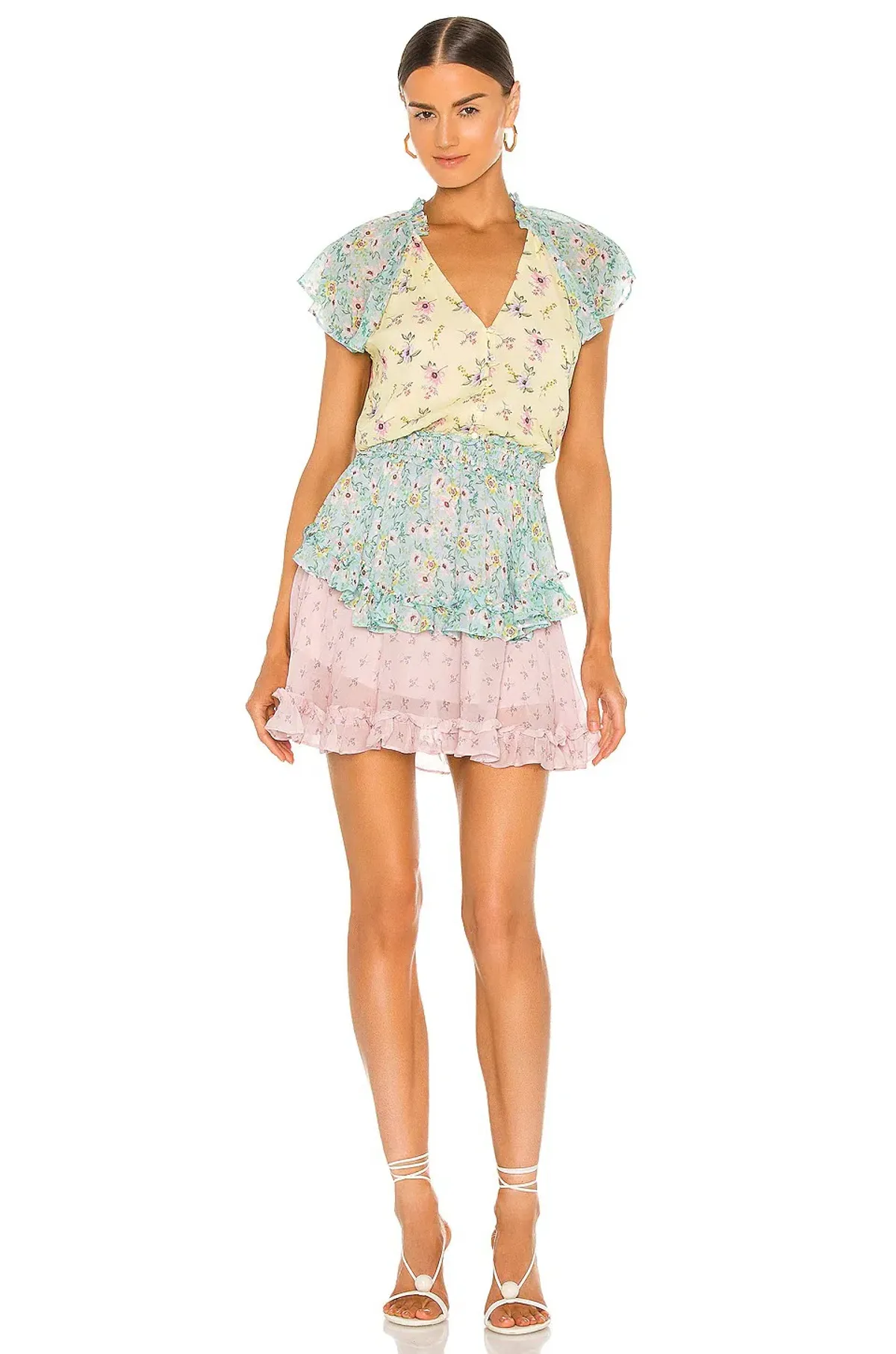 Yumi Kim Milly Dress Multi Floral Size S/AU 10 for rent on The Volte - main image