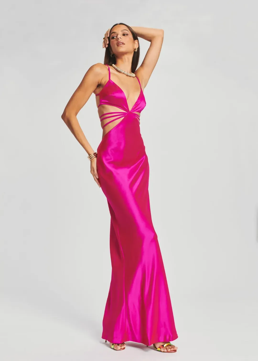 Retrofete Selma Dress Pink Size XS/AU 6 for rent on The Volte - main image