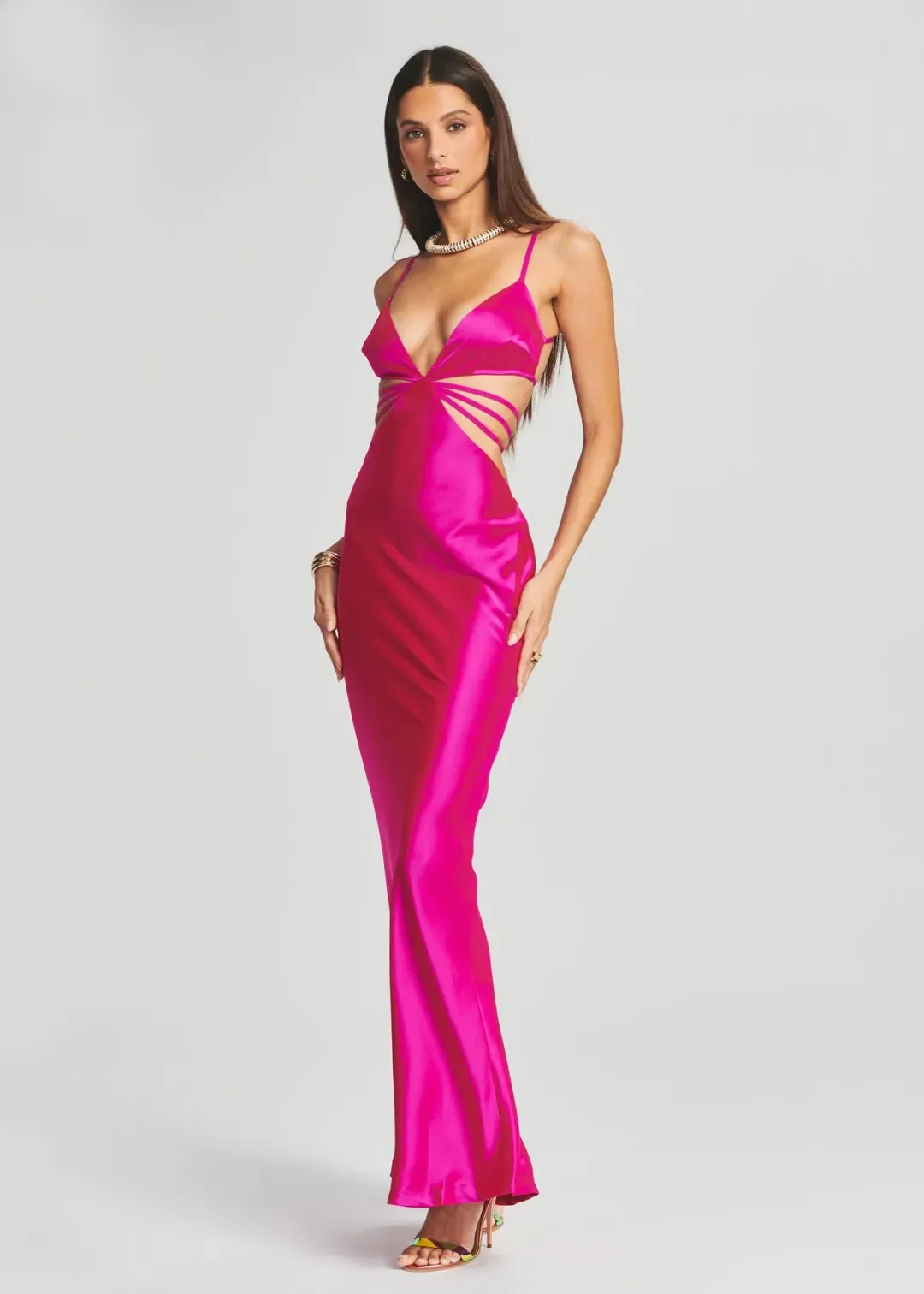 Retrofete Selma Dress Pink Size XS/AU 6 for rent on The Volte - main image