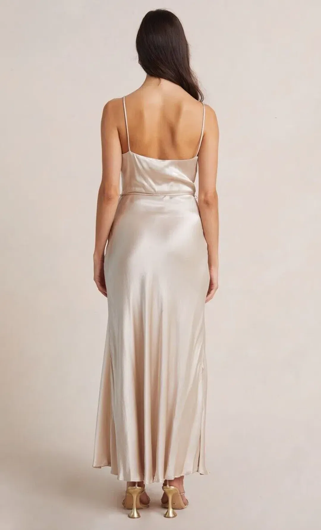 Bec & Bridge Moon Dance Midi Dress Sand Size 8 / S for rent on The Volte - main image