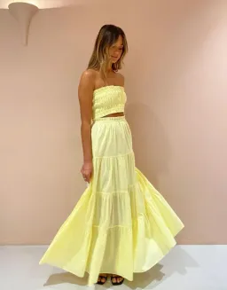 Steele Parasol Skirt & Paradise Top Set Yellow Size 6  for rent on The Volte - image 3