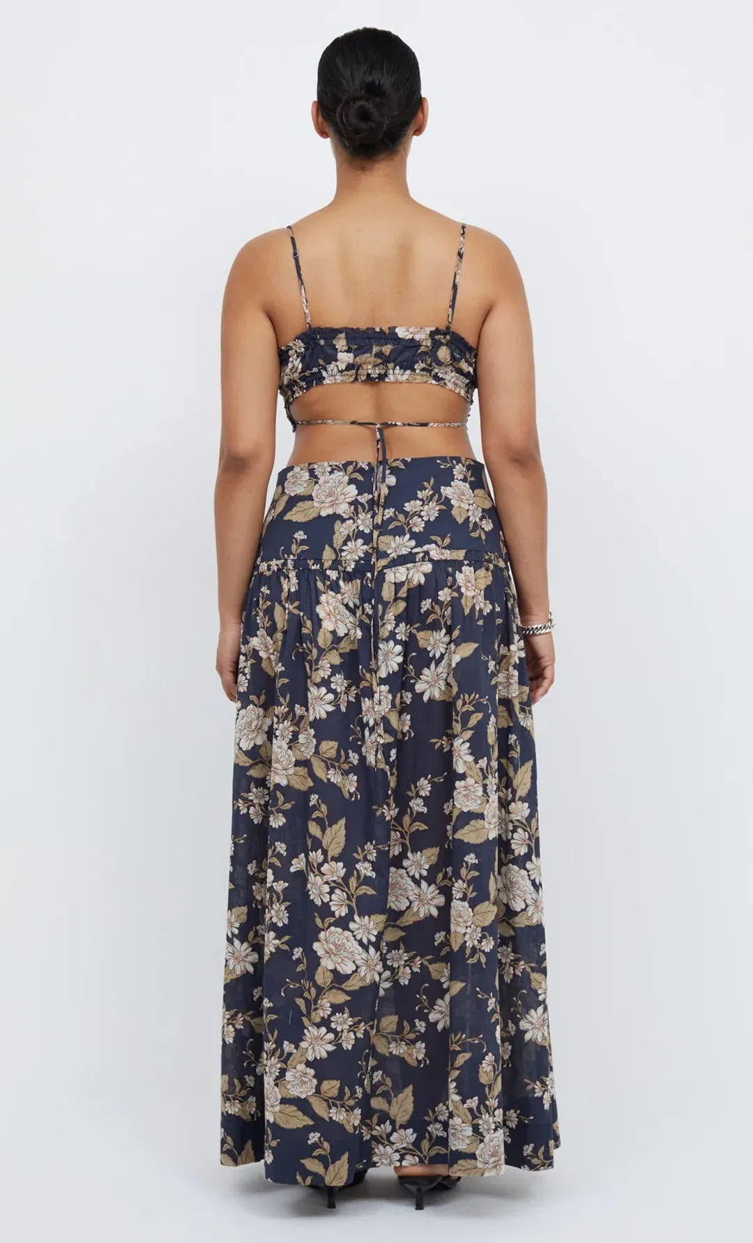 Bec & Bridge Opaline Floral Crop Top and Maxi Skirt Set in Opaline Floral Size 6 / XS for rent on The Volte - main image