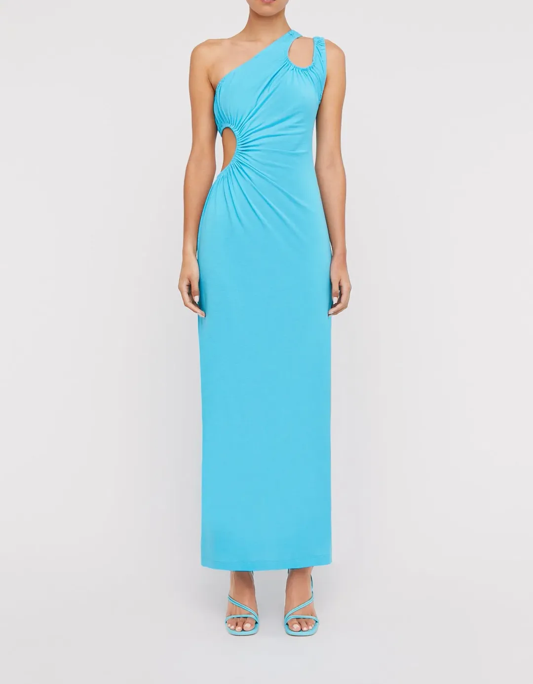 Scanlan Theodore Mercerised Cotton Dress Aqua Blue Size 8 / S for rent on The Volte - main image