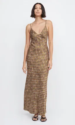 Bec & Bridge Amber V Neck Maxi Dress In Granada Geo Size 10  for rent on The Volte - image 3