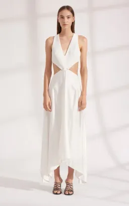 Dion Lee Transfer Suspend Dress In Ivory / White Size AU 6 for rent on The Volte - image 1