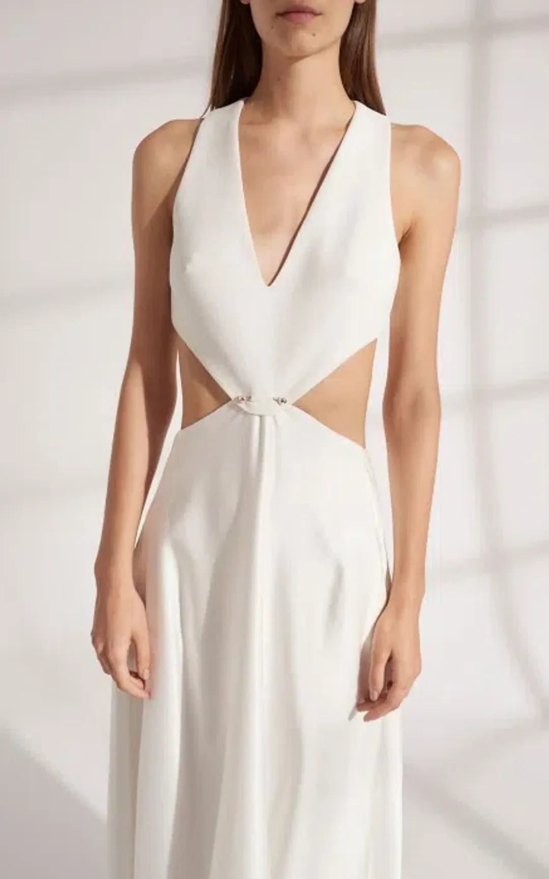 Dion Lee Transfer Suspend Dress In Ivory / White Size AU 6 for rent on The Volte - main image