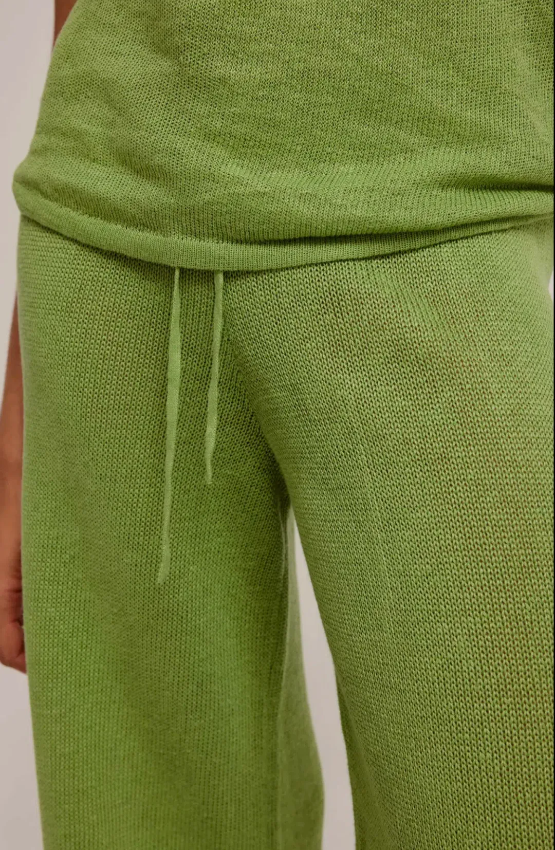 Venroy Linen Knitted Set Green Size 8 for rent on The Volte - main image