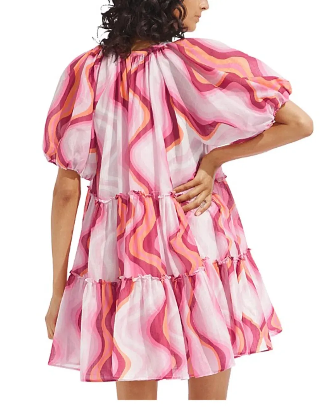 Steele Glimmer Dress Pink Size AU 8 for rent on The Volte - main image