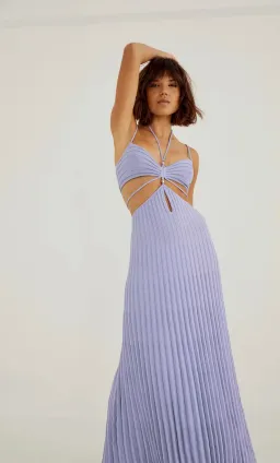 Sovere Abicus Knit Dress in Pale Peri Purple Size M / AU 10 for rent on The Volte - image 2
