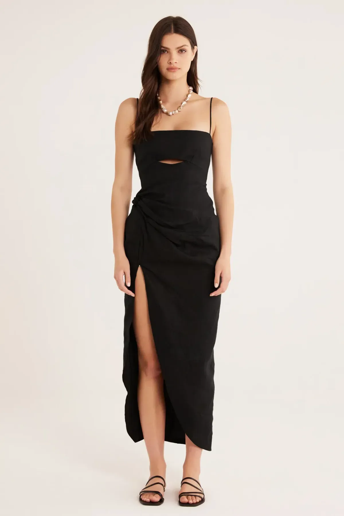Rumer The Label Bronte Maxi Dress in Black Size S / Au 8 for rent on The Volte - main image