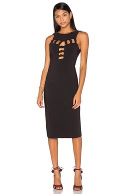 By Johnny Black Open Knot Front Dress black size 8 for rent on The Volte - image 1