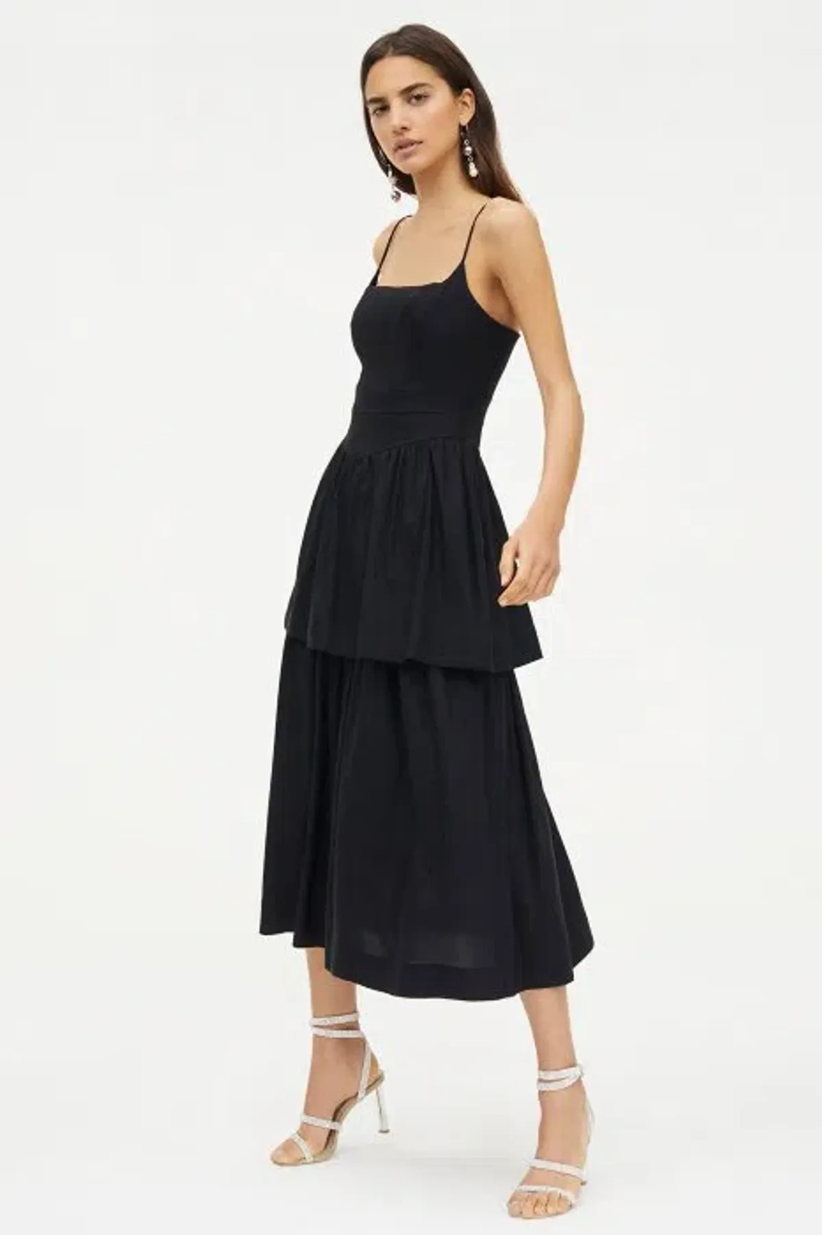Manning Cartell Girl On Film Midi Dress Black Size 6 for rent on The Volte - main image