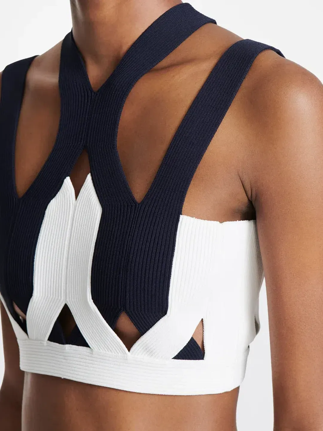 Dion Lee 2-tone Fork Rib Bra Size XS/AU 8  for rent on The Volte - main image