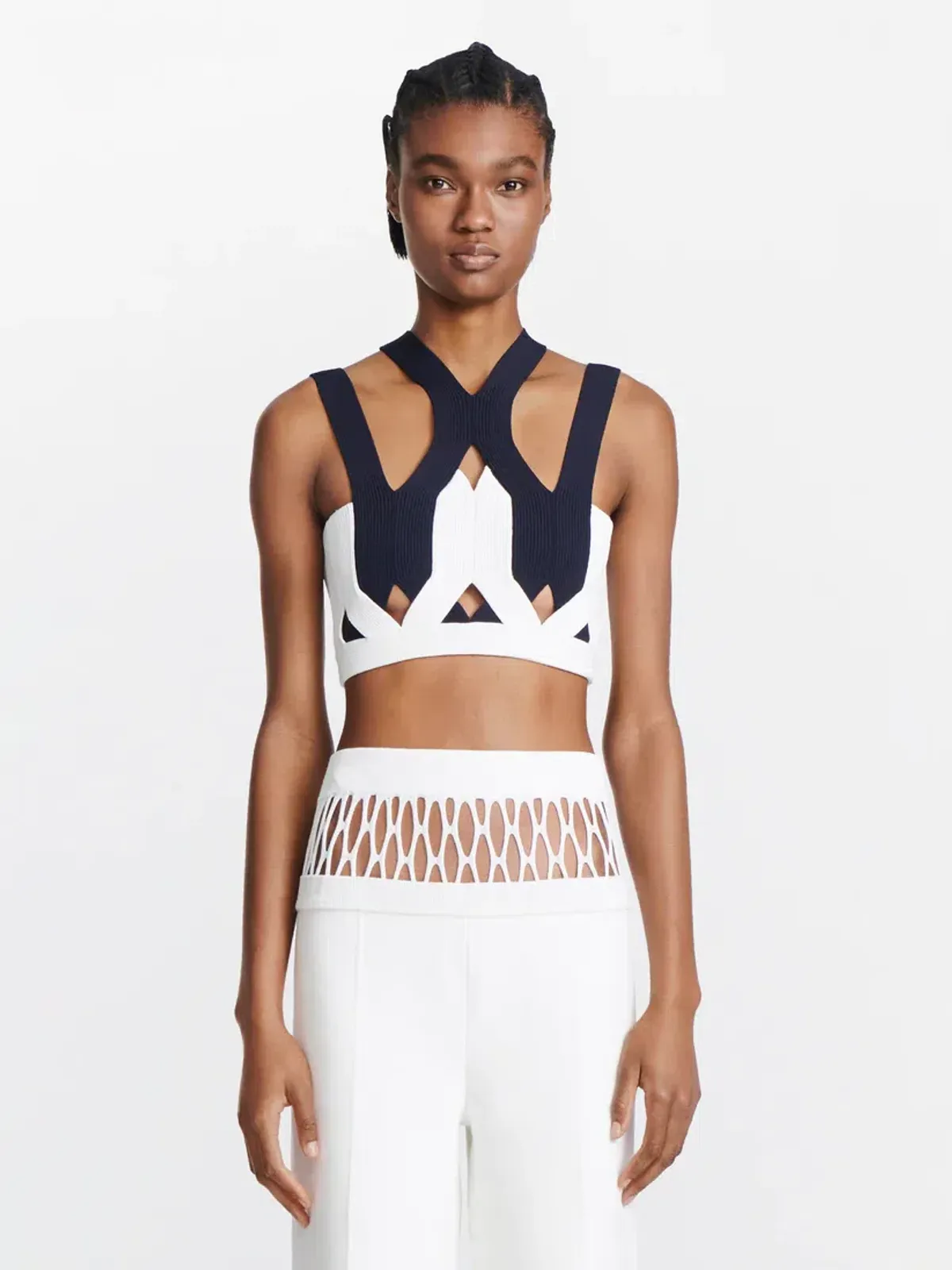 Dion Lee 2-tone Fork Rib Bra Size XS/AU 8  for rent on The Volte - main image