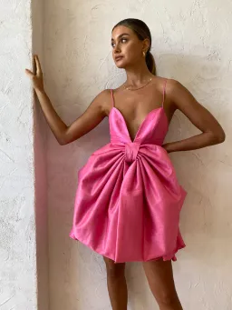 Helen O’Connor Valentine Dress in Flamingo Size 6 for rent on The Volte - image 4