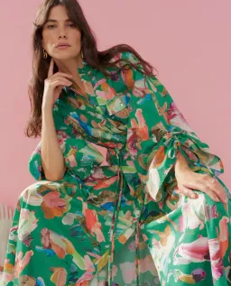 Alemais Arlo Shirt Dress Forrest Size 8 for rent on The Volte - image 2