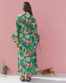 Alemais Arlo Shirt Dress Forrest Size 8 for rent on The Volte - image 3