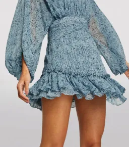 Shona Joy Harmony Ruched Mini Dress Blue Size AU 16 for rent on The Volte - image 3