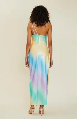 Suboo Ombre One Shoulder Split Maxi Multi Color Size S / AU 8 for rent on The Volte - image 4