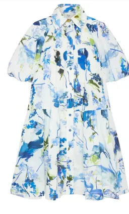 Aje Pablo Smock Mini Dress Blue AU 8 for rent on The Volte - image 5