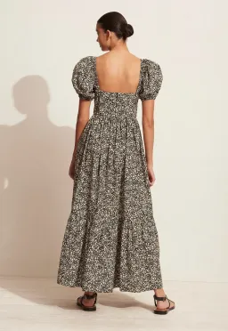 Matteau Tiered Peasant Dress Black Size AU 8 for rent on The Volte - image 2