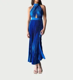 L'Idee Renaissance Split Gown in Moroccan Blue Size 12 / L for rent on The Volte - image 1