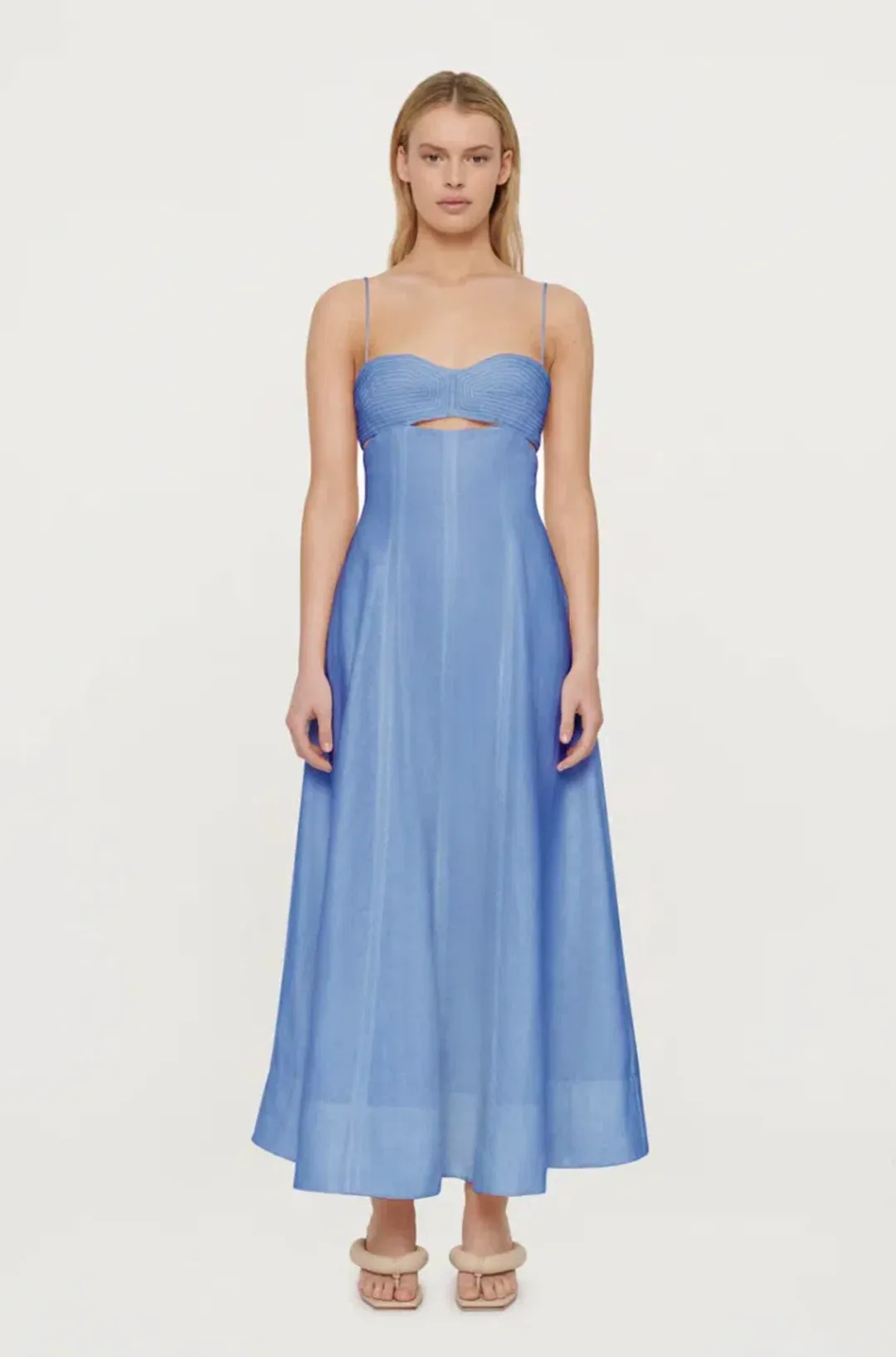 Clea Florence Stitch Dress Marina Blue Size S / Au 8-10 for rent on The Volte - main image