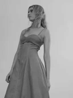 Clea Florence Stitch Dress Marina Blue Size S / Au 8-10 for rent on The Volte - image 7