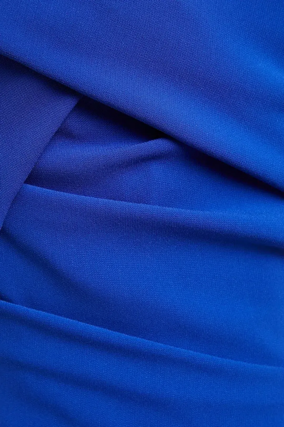 Talbot Runhof Moa Ruched Stretch-Crepe Gown Blue Size 6  for rent on The Volte - main image