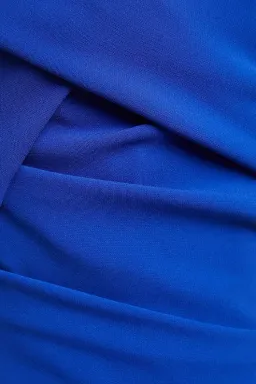 Talbot Runhof Moa Ruched Stretch-Crepe Gown Blue Size 6  for rent on The Volte - image 5