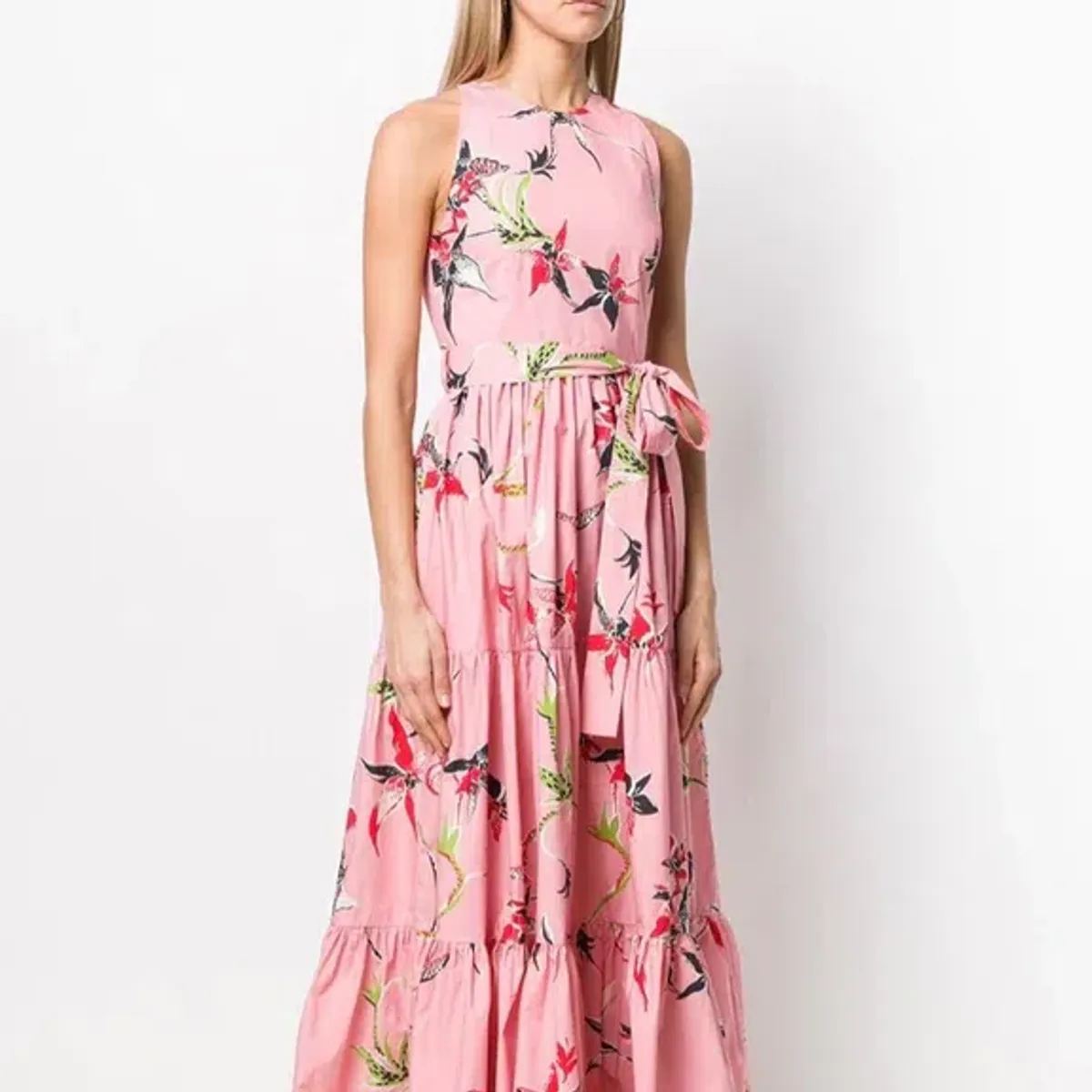 La DoubleJ Pellicano American-Print Cotton-poplin Maxi Dress Size L / AU 12 for rent on The Volte - main image